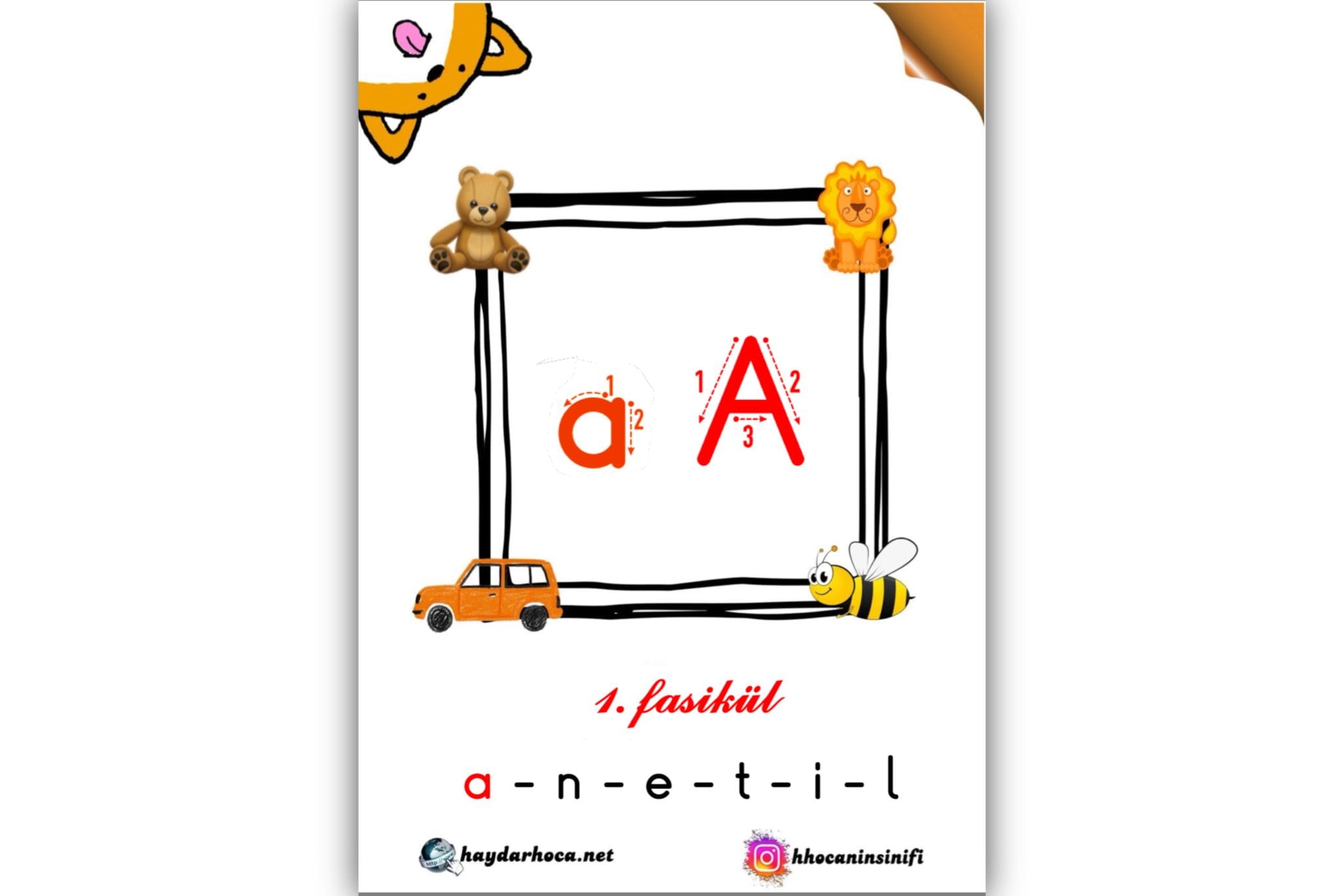 1. Sınıf A-a Sesi Çalışmaları