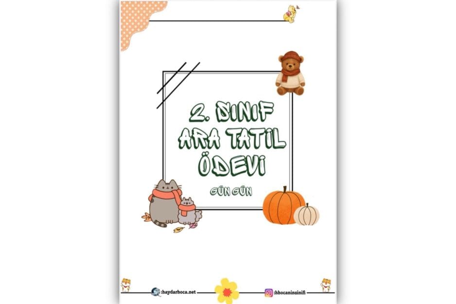 2. Sınıf Kasım Ara Tatil Ödevi