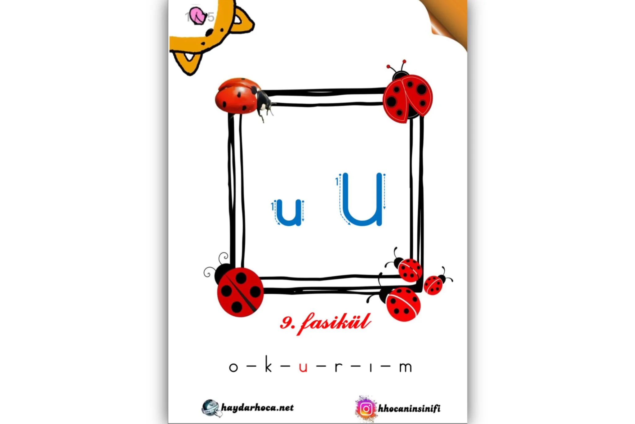1. Sınıf U sesi Fasikülü