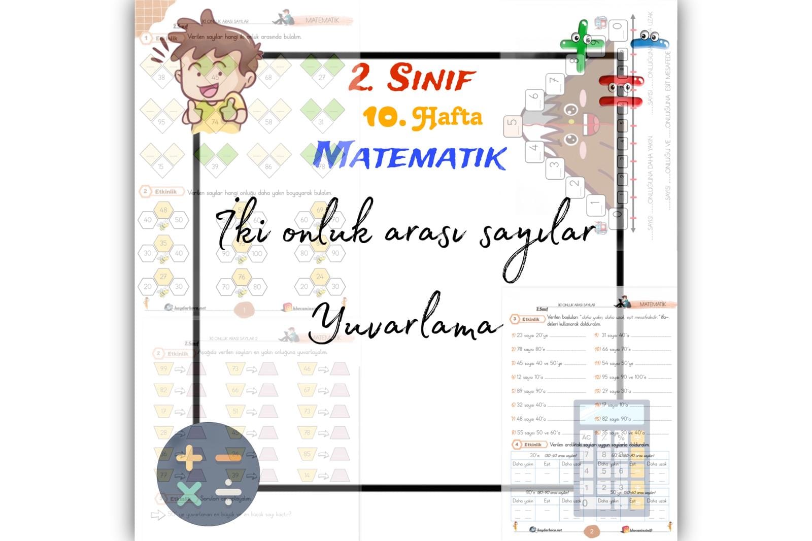 2. Sınıf Matematik Yuvarlama İki Onluk Arası Sayılar