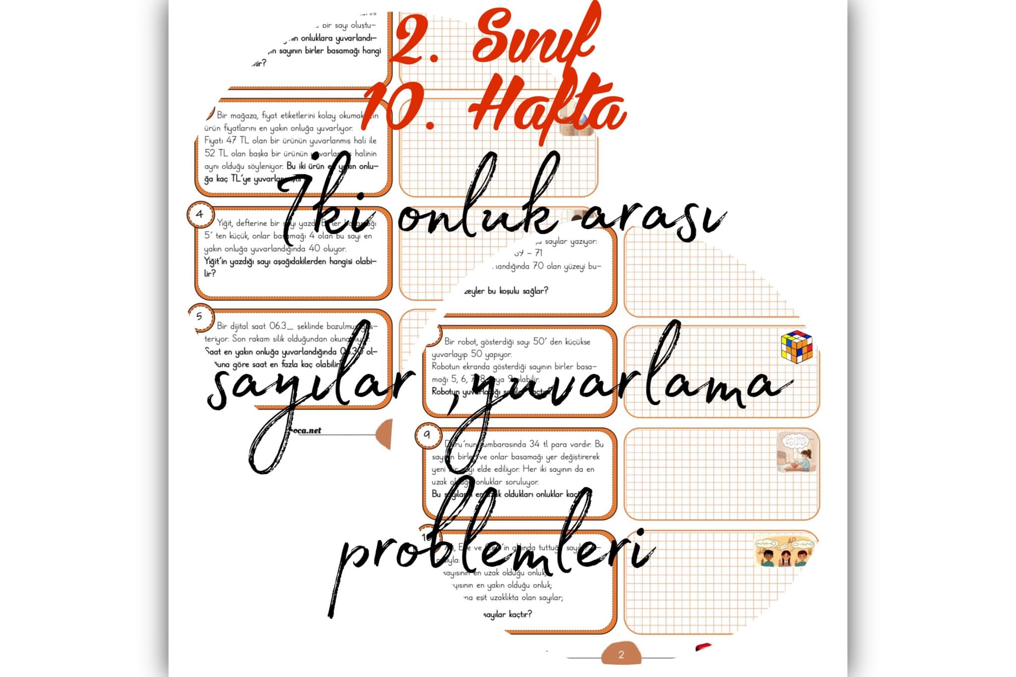 2. Sınıf Matematik Yuvarlama Problemleri