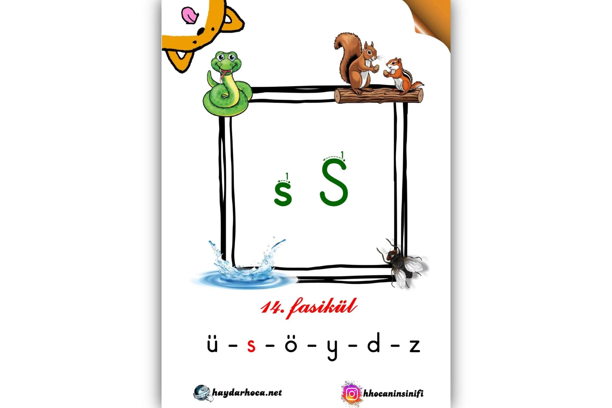 1. Sınıf S-s sesi Fasikülü