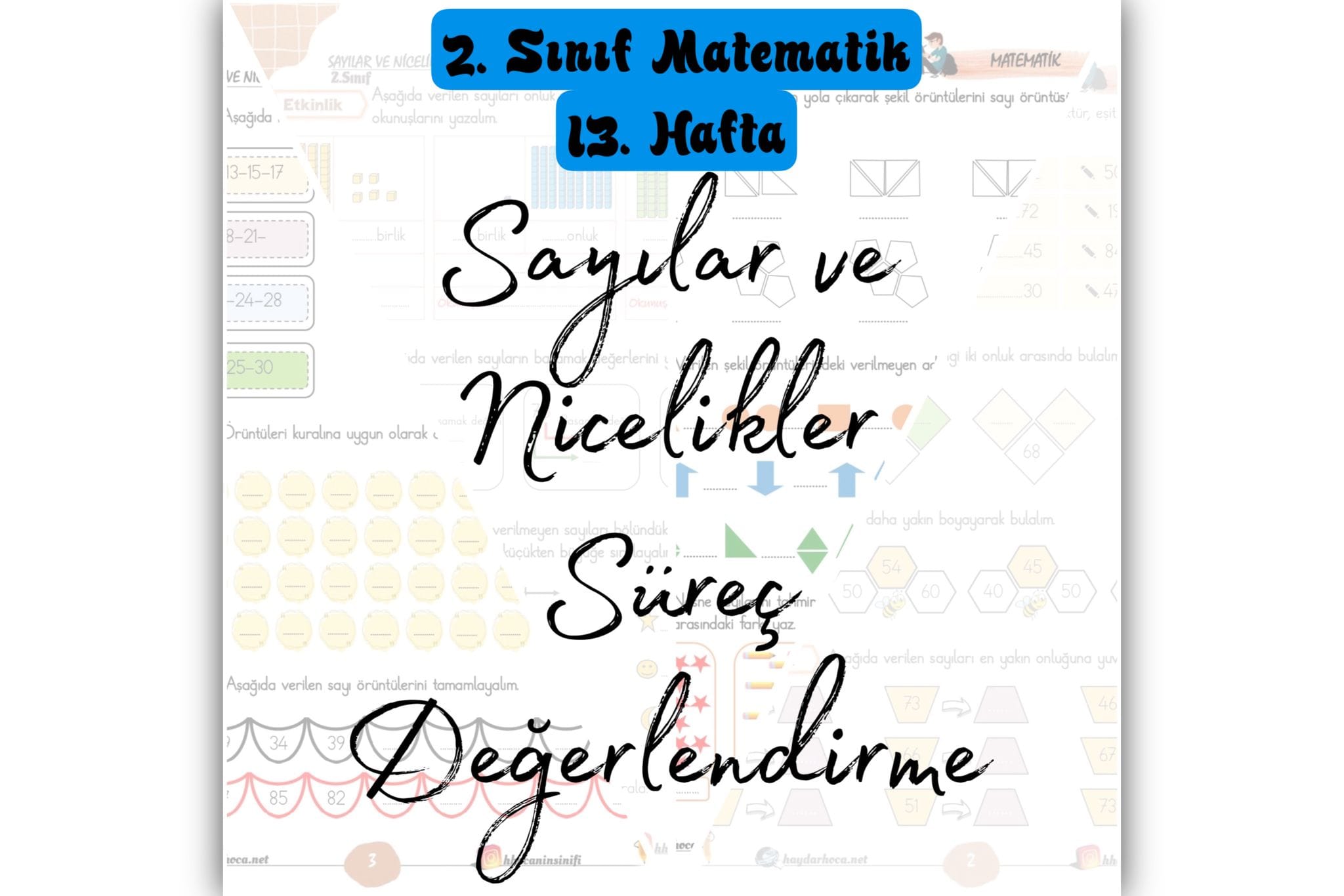 2. Sınıf Matematik Sayılar ve Nicelikler Süreç Değerlendirme