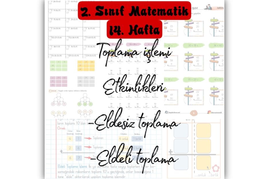 2. Sınıf Matematik Eldesiz ve Eldeli Toplama Konu Etkinlikleri