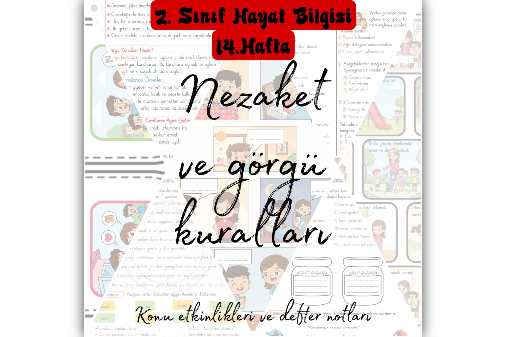 2. Sınıf Hayat Bilgisi Nezaket ve Görgü Kuralları Konu Etkinlikleri