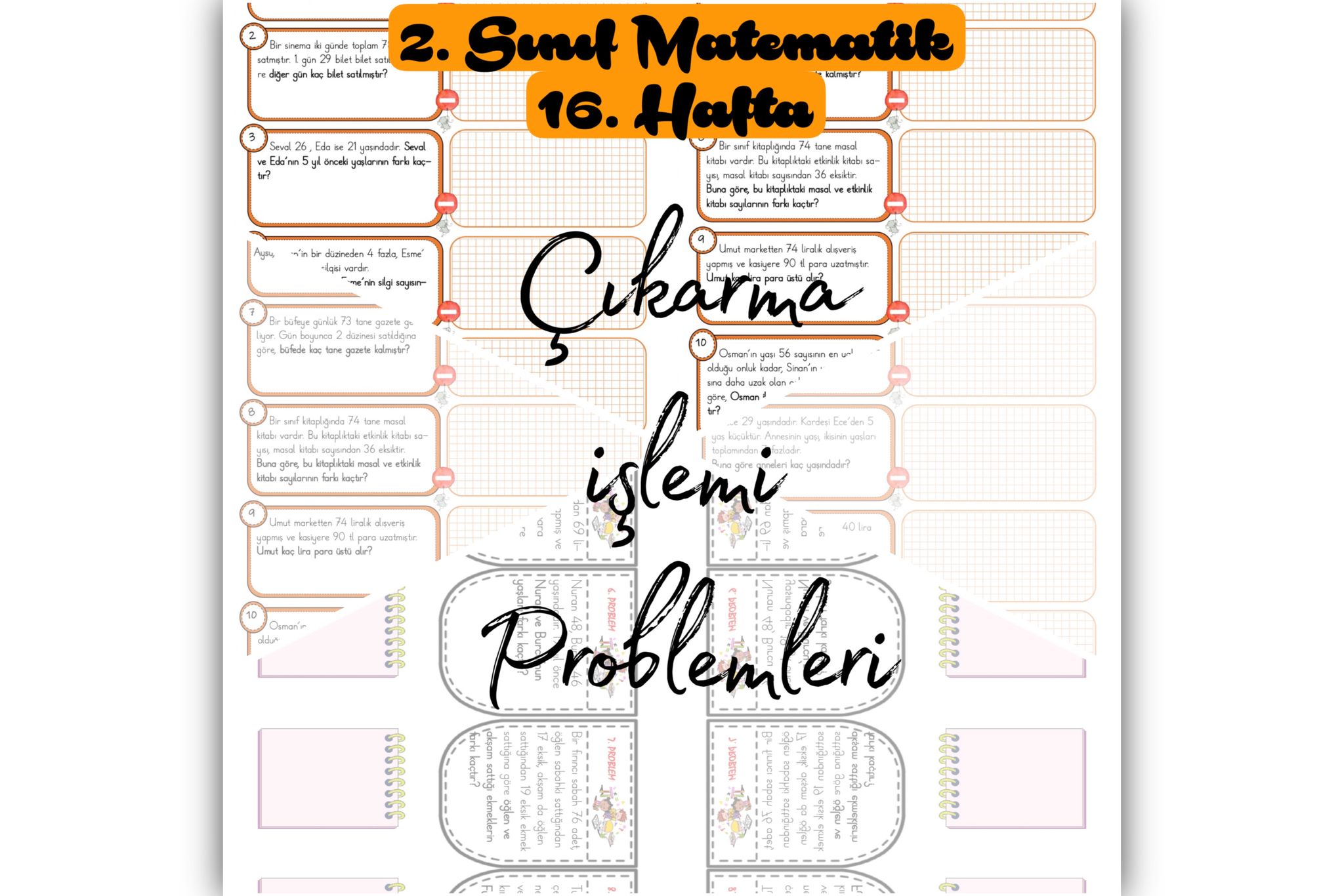 2. Sınıf Matematik Çıkarma İşlemi Problemleri