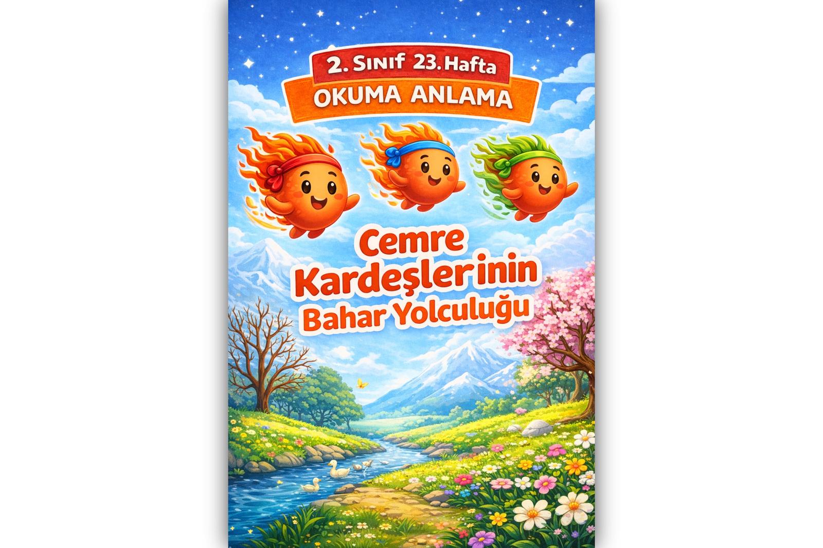 2.Sınıf 23. Hafta Okuma Anlama (Cemre Kardeşlerin Bahar Yolculuğu)