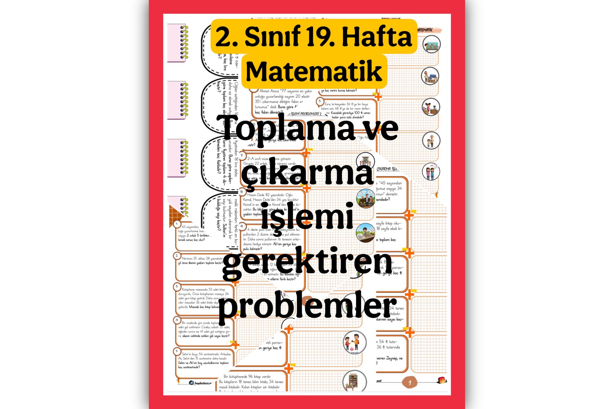 2. Sınıf Matematik Toplama ve Çıkarma Problemleri