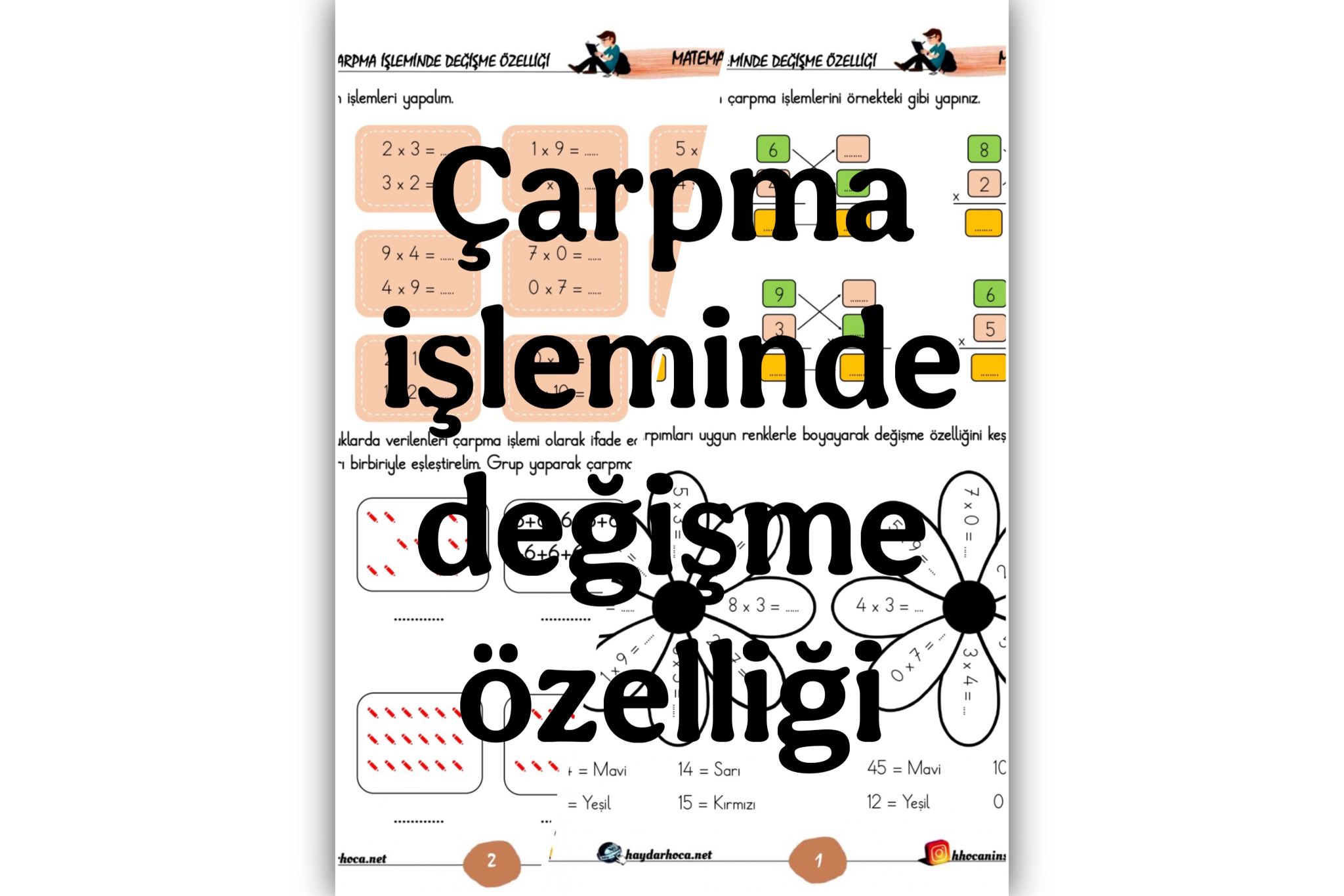 7) 2. Sınıf Matematik Çarpma İşleminde Değişme Özelliği