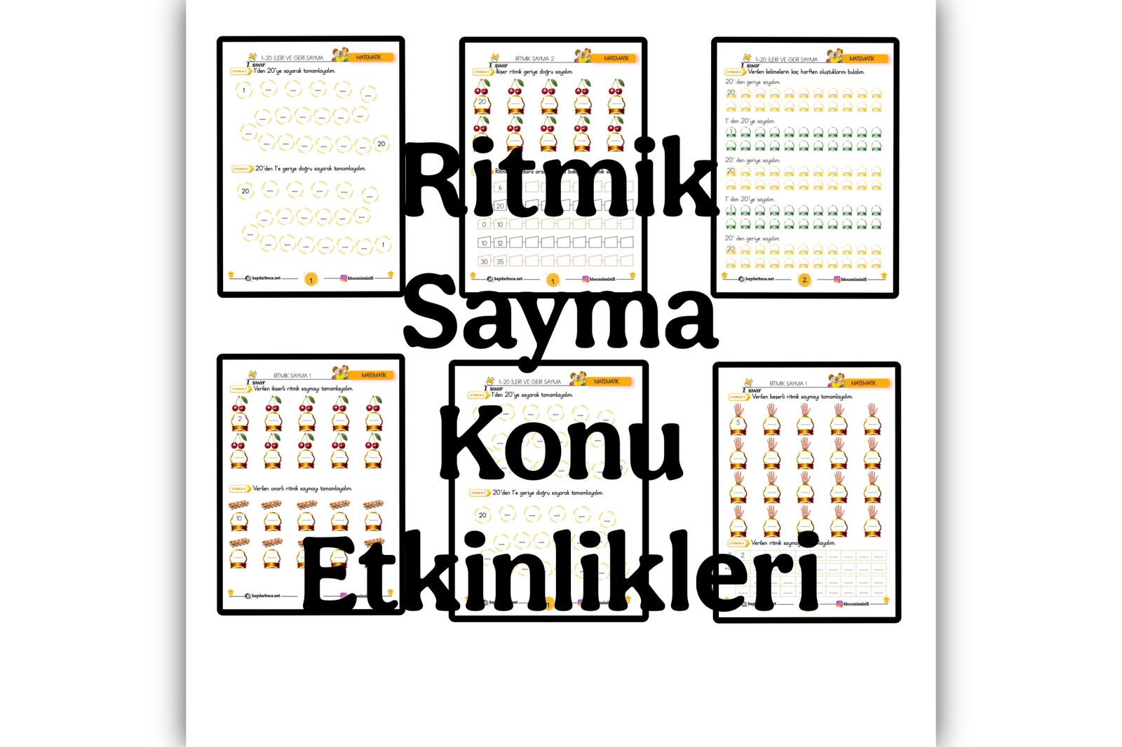 1. Sınıf Matematik Ritmik Sayma Çalışmaları