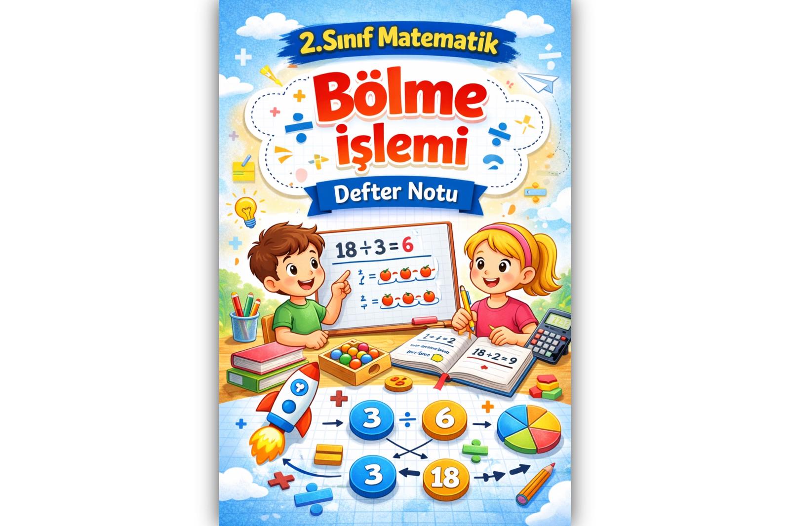 8) 2. Sınıf Matematik Bölme İşlemi defter notu