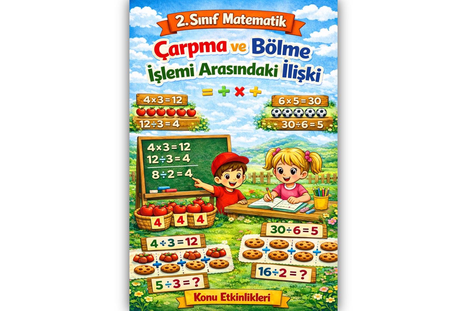 4) 2. Sınıf Matematik Çarpma ve Bölme Arasındaki İlişki