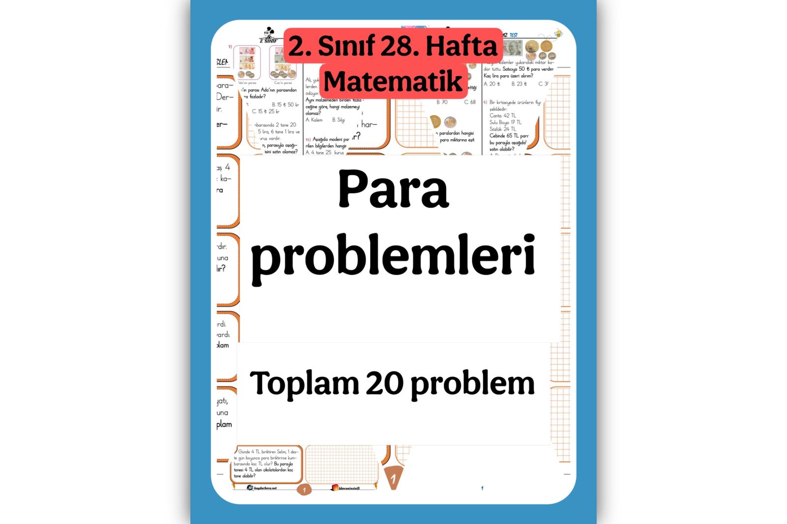 2. Sınıf Matematik Para Problemleri