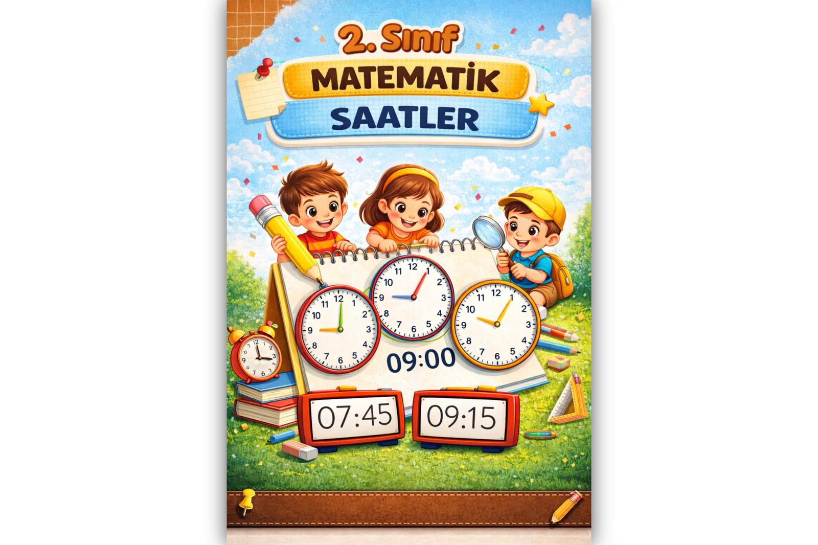 2. Sınıf Matematik Zaman Ölçme Saatler