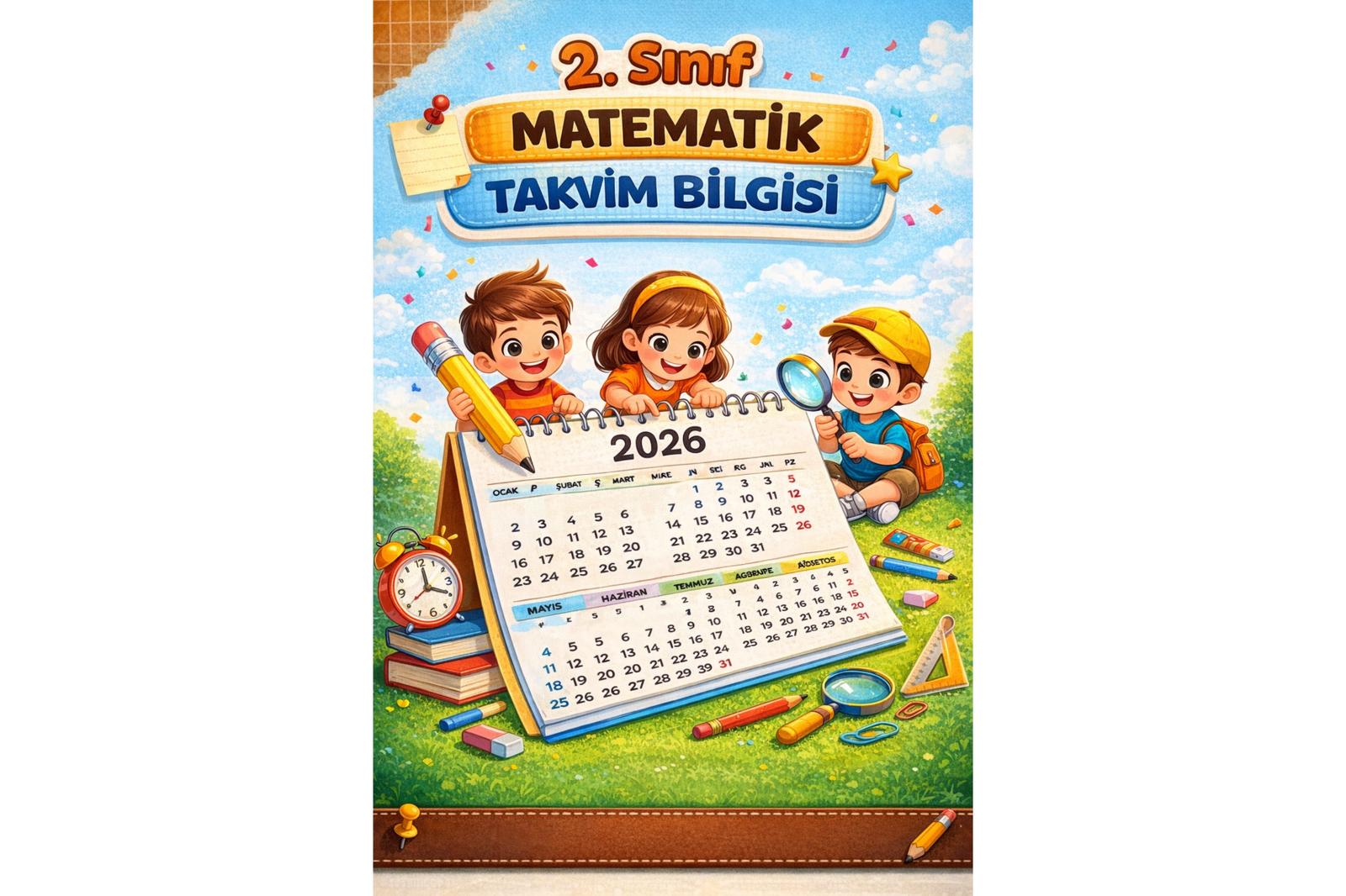 2. Sınıf Matematik Zaman Ölçme Takvim
