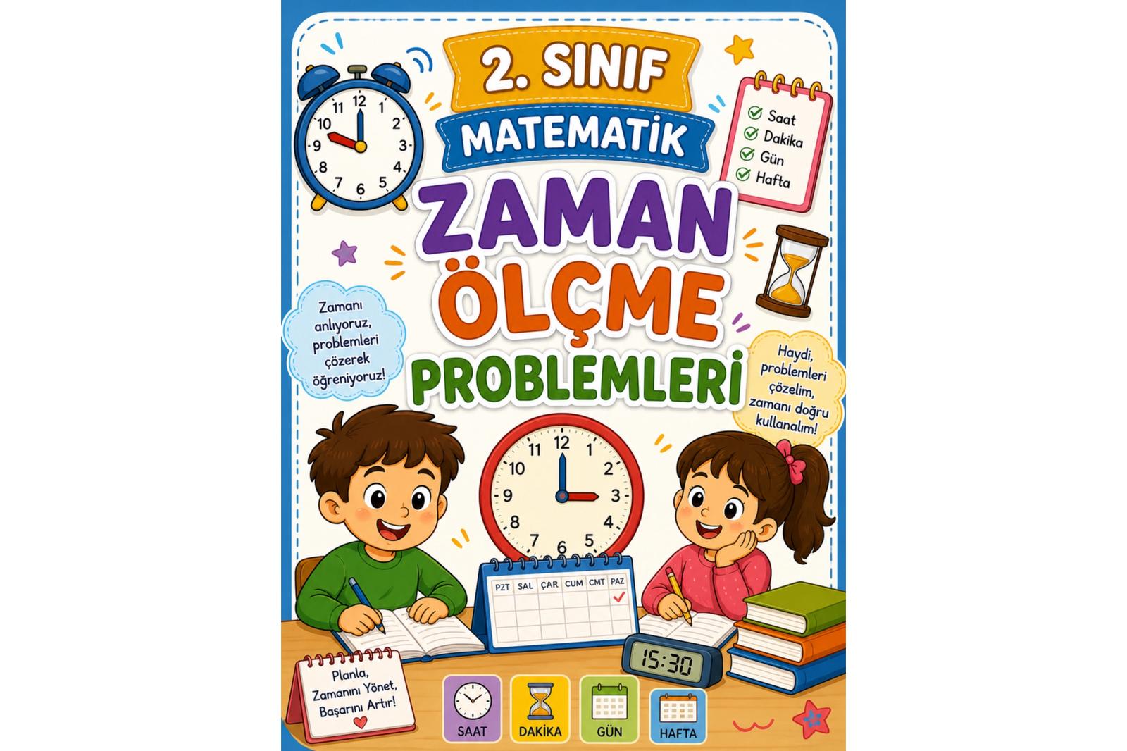 2. Sınıf Matemetik Zaman Ölçme Problemleri