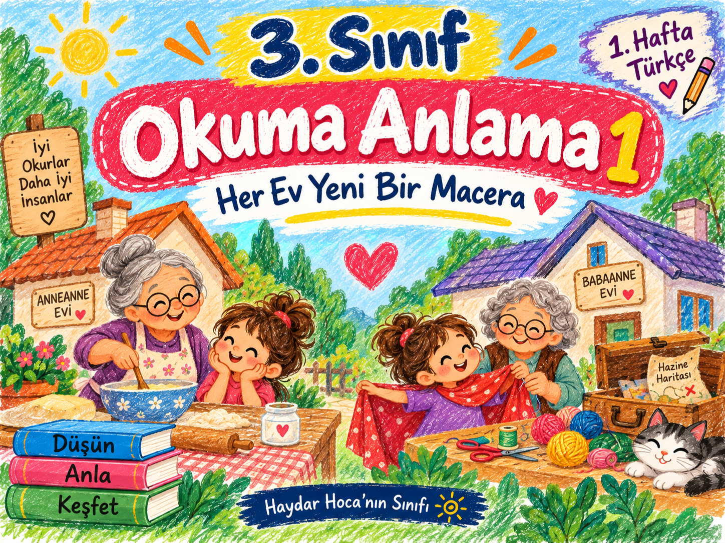 3. Sınıf Türkçe Okuma Anlama 1 (Her Ev Yeni Bir Macera)