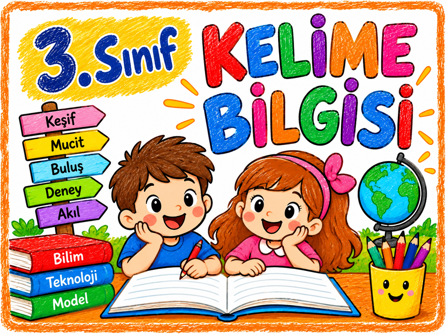 3. Sınıf Türkçe Kelime Bilgisi Konu Etkinlikleri ve Defter Çalışmaları